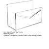 Acrylic Mail Holder Clear File Letter Organizer Smooth Edge Burr-Free Lightweight Countertop Vertical Envelope Mail Holder