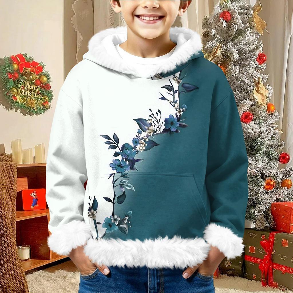 Children's Sweatshirt Girls Boys Long Sleeve Lightweight Casual Hoodie Loose Comfortable Sweatshirt