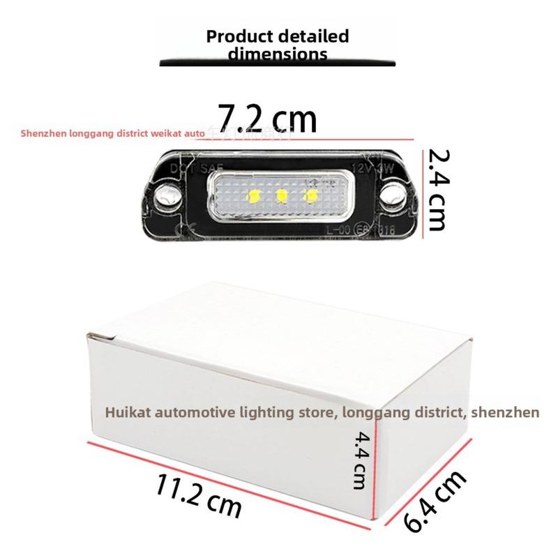 LED License Plate Light with Decoder Compatible with Mercedes Benz W164 X164 W251 R Class GL Class ML Class Car Accessories