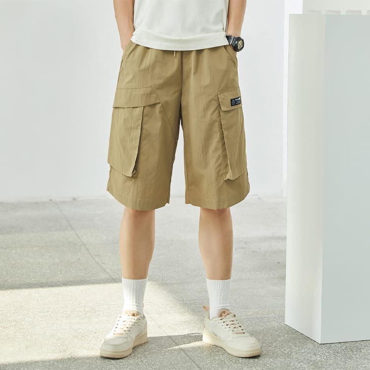 Li Ning Sports Fashion Collection Shorts Men's Khaki AKSR527-2