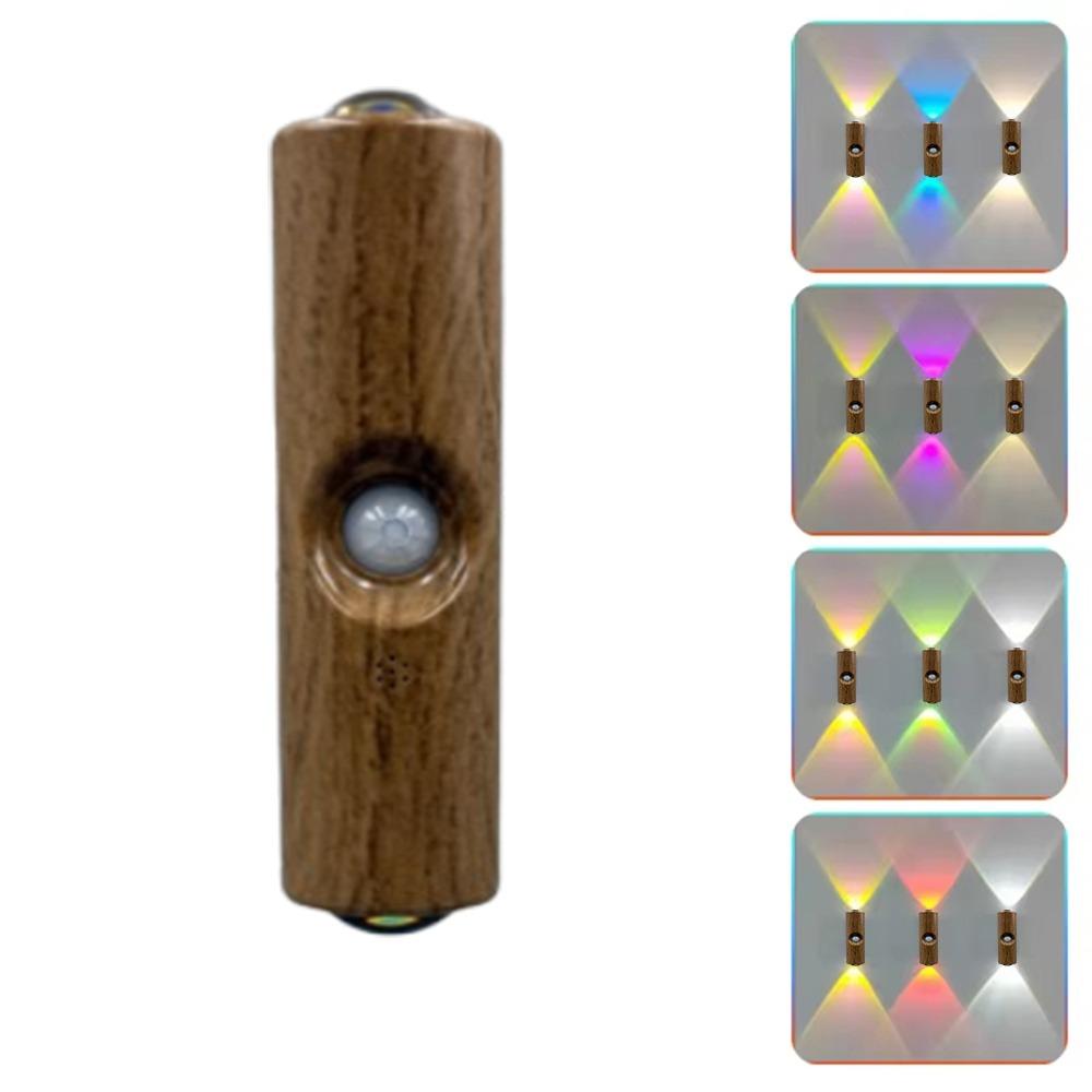 Wireless Sensor Night Light 3/7 Colors Changing RGB Gradient Wall Lamp Wall LED Lamp  Kitchen