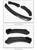 Universal Carbon Fiber Pattern Front Lip Kit for Cars - Three-Piece Accessory Set