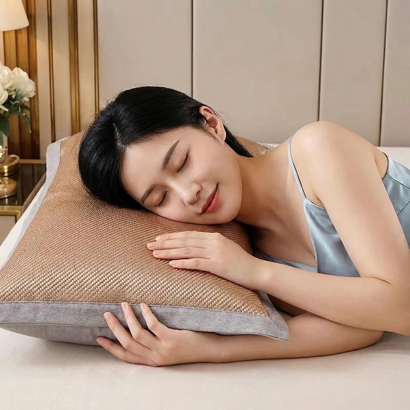 Summer Ice Silk Dual-Sided Cool Pillowcase: Washable, High-Grade, and Perfect for Students and Adults