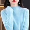 Dámský kašmírový svetr Qinghe kašmír 30% kašmír 70% vlna Dámský podzimní a zimní kašmírový svetr měkký a teplý