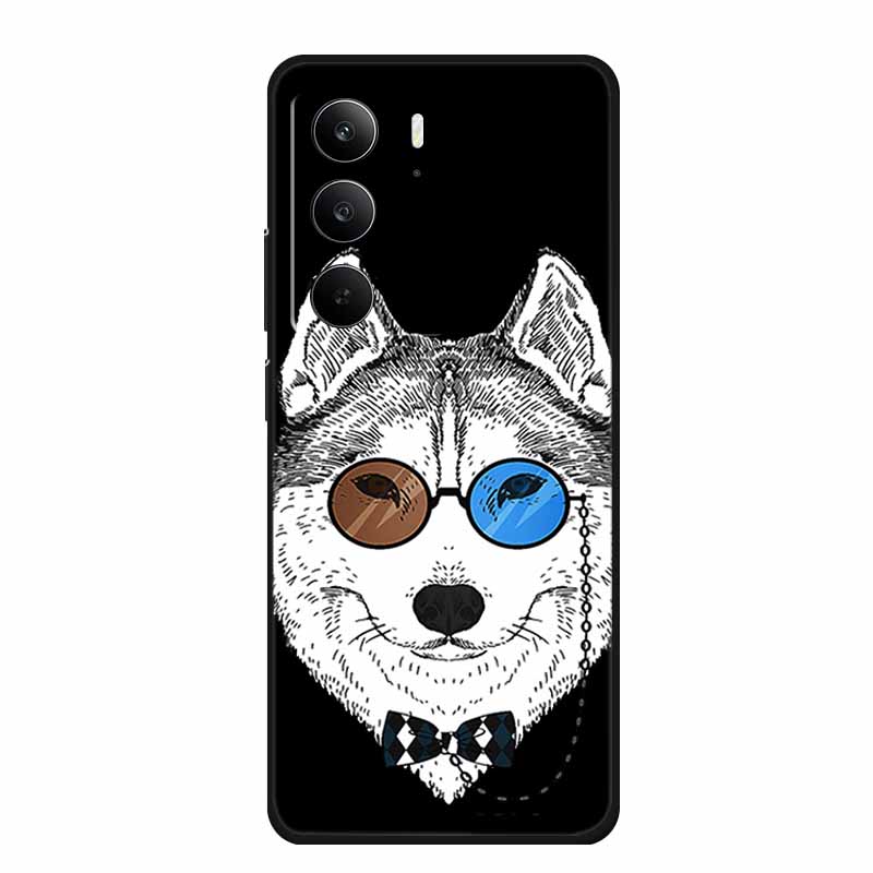 For Realme Narzo 80 Lite 5G Case Narzo80 Lite Coque Cartoon Cat TPU Black Silicone Soft Phone Case For Realme Narzo 80Lite Funda