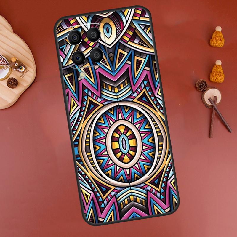 Tribal Aztec Geometric Colour Case For Samsung Galaxy M33 M21 M31 M16 M36 M56 M53 M13 M12 M32 M52 M15 M55 M14 M35 M34 M54