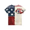 Kids Independence Day Print Round Neck Short Sleeve Casual T-shirt