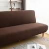 Lanmolife Elastic Armless Sofa Bed Cover Solid Color Stretchable Full Covers Foldable Sofa Bed Covers Washable Furniture Covers