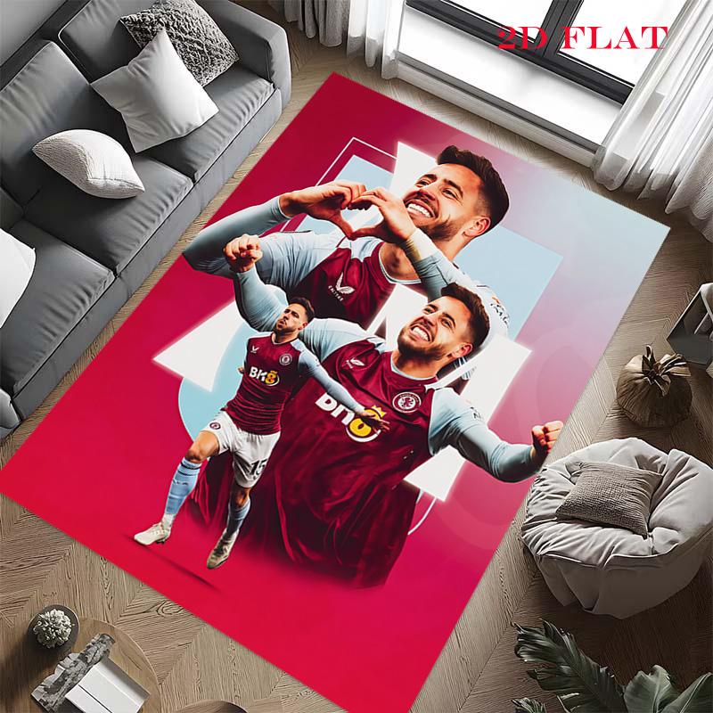 Aston Villa Carpet Rug for Living Room Bedroom Home Sofa Decoration,Kids Play Nonslip Floor Mat