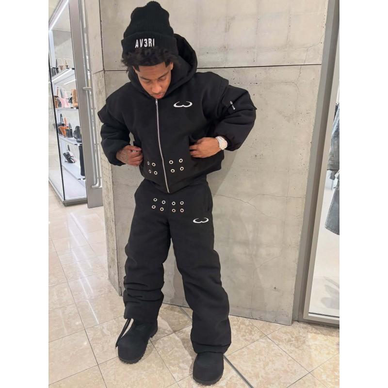 Unisex Y2K Streetwear Hoodie Pants Set
