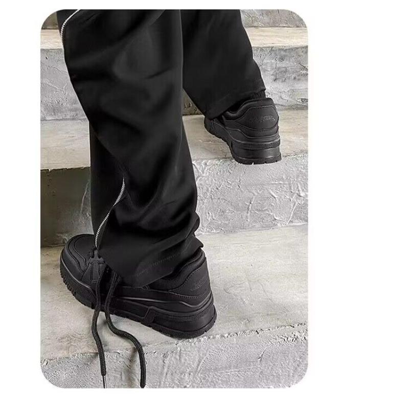 Mode 2024 Neue runde Zehenpartie, dicksohlige Schnür-Board-Schuhe sind vielseitige, lässige, erhöhte Sport-Skateboard-Schuhe, Partnerschuhe