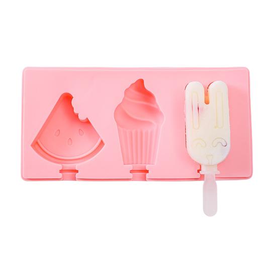 DIY Silicone Popsicle Mold with Lid Sticks Easy-Release Ice Pop Maker 2