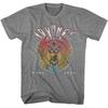 Journey T-Shirt STARS WELTTournee Rockband Herren Offiziell Steve Perry Graphit Unisex T-Shirt