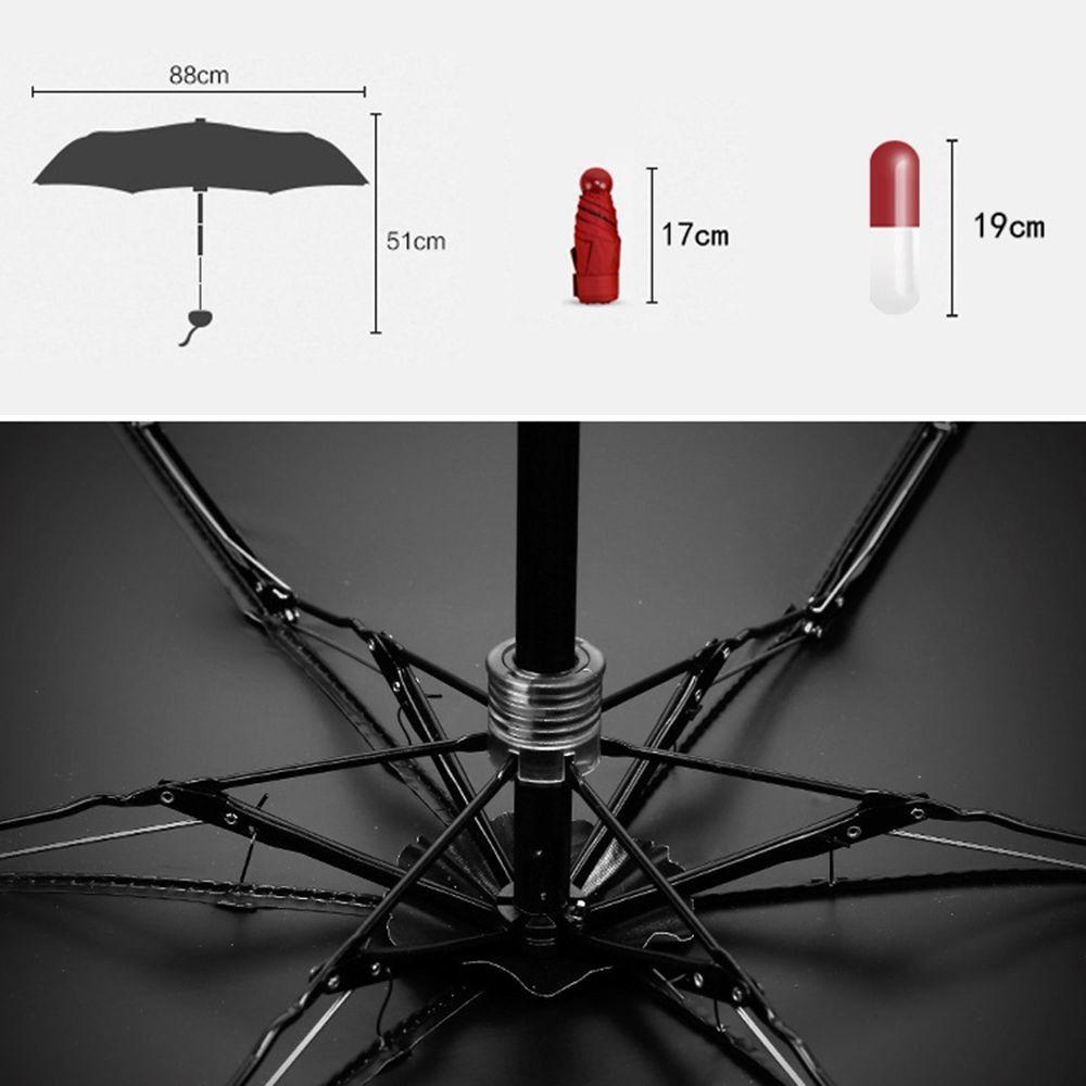 Fashion Portable Small Box Female Windproof UV Waterproof Sun Protection Folding Sunshade Mini Awning Mini Pocket Umbrella