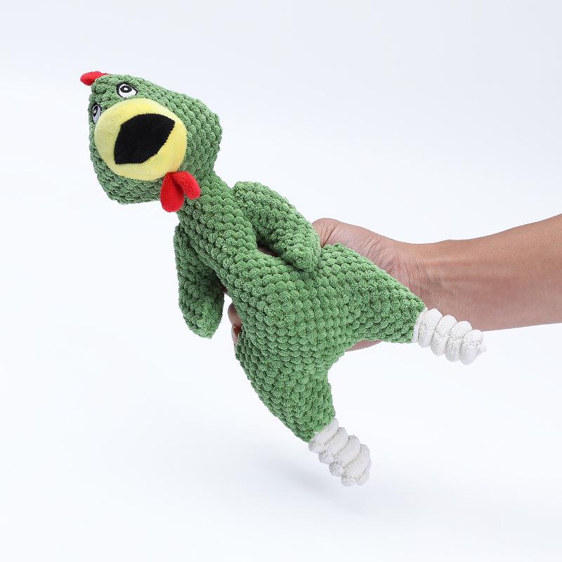 Large Dog Plush Chew Toy - Interactive Screaming Chicken