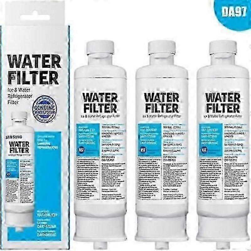 3-Pack Refrigerator Water Filter Replacement DA97-17376B DA97-08006C HAF-QIN HAF-QIN/EXP for Samsung Multi-Door Refrigerator