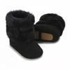 0-18M baby shoes Girls winter plush comfort snow boots cute bow cotton shoes baby soft soled non-slip toddler shoes