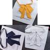 College Style Bow Tie For Women With Geometric Pattern In Silk Blend For Office And Casual Wear