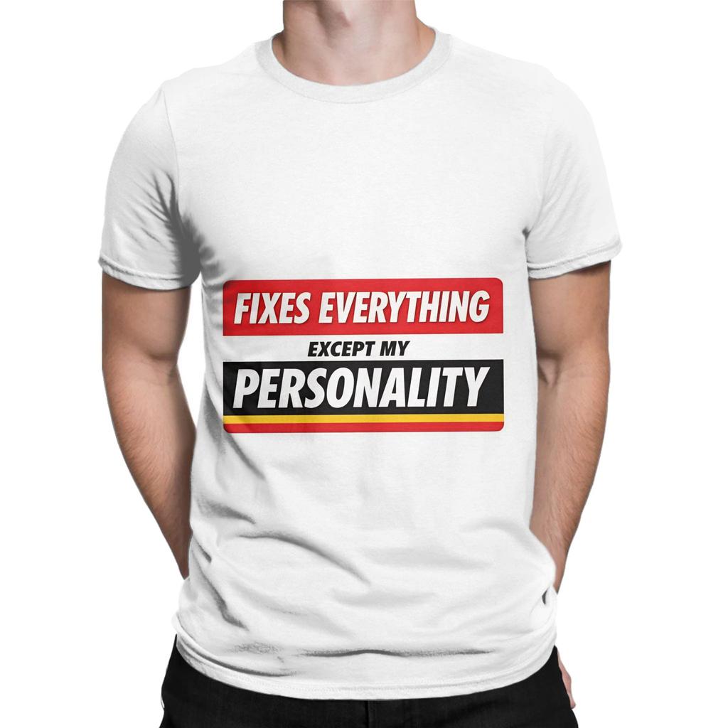 Fixes Everything Except My Personality Funny Tylenol Meme Sticker Novelty Graphic 100 Cotton TShirt Tylenol Tees Tops For Unisex