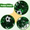 Football Themed Wreath Creative Lightweight Versatile for Door Round Green Tinsel Events