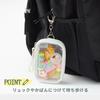 Raymay Fujii Kept KP1435B Mini Pouch Acrylic Stand Case Black Clear Pockets Keychain PVC Polyester W85 X H125 D20mm Storage