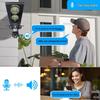 V380 Three-Screen Solar-Powered Smart Outdoor Camera with Remote-Controlled Street Light