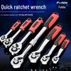 Medium and Small Bidirectional Ratchet Wrench Set: Quick Gear Socket Tool for Auto Repair.