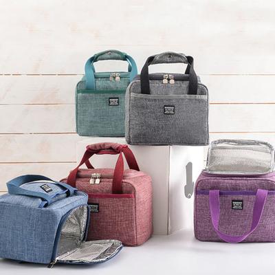 Portable Oxford Cloth Thermal Insulated Food Storage Tote Lunch Picnic Handbag