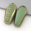Car Key Case Protect Cover For Byd Qin Plusdmi Atto 3 Han Ev Dolphin Durable 4 Button Tpu Key Case Key Chain Auto Accessories