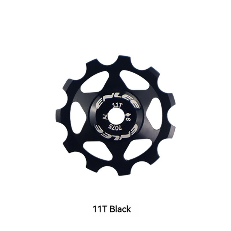 Bicycle Aluminum Alloy Rear Guide Wheel Mountain Bike Bearing Anode CNC 11T 13T Toothed Derailleur Riding Equipment
