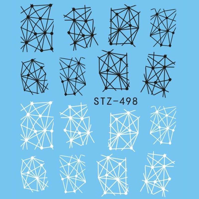 1 lapos vízáteresztő körömmatrica matrica körömdíszítés virág pillangó kaktusz levél geometria