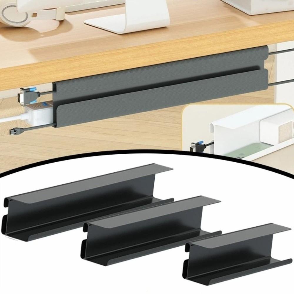No Trace Under Table Cable Tray Flame Retardant Cable Organizer Cable Management Tray  Home Office
