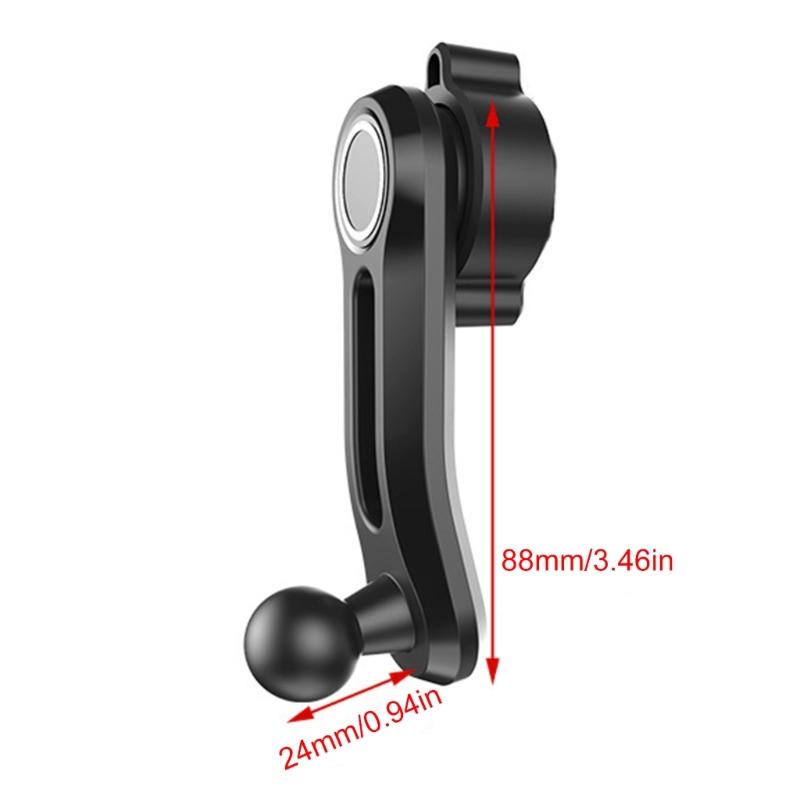 17mm Extension Arm To Head Extender 360° Rotating Rod Ball Head Base Car Air Outlet Vent Phone Stand For Mobile Phone Accessory