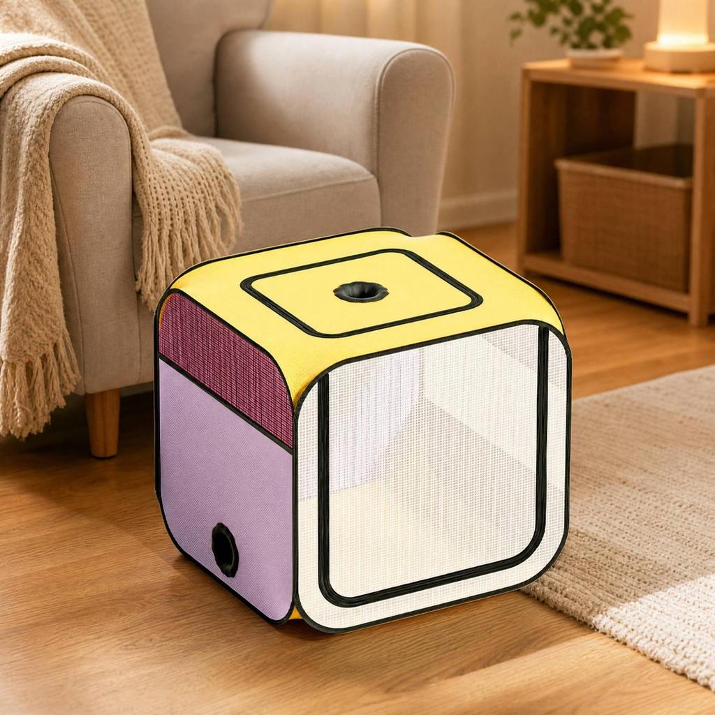 Pet Drying Enclosure with Air-Inlet Port Ventilated Cat Dryer Box for Home