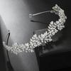 Luxus Braut Diadem Hochzeit Haarband Zirkonia Braut Haarband Diademe und Kronen für Frauen Party Abschlussball Haarschmuck Kopfschmuck