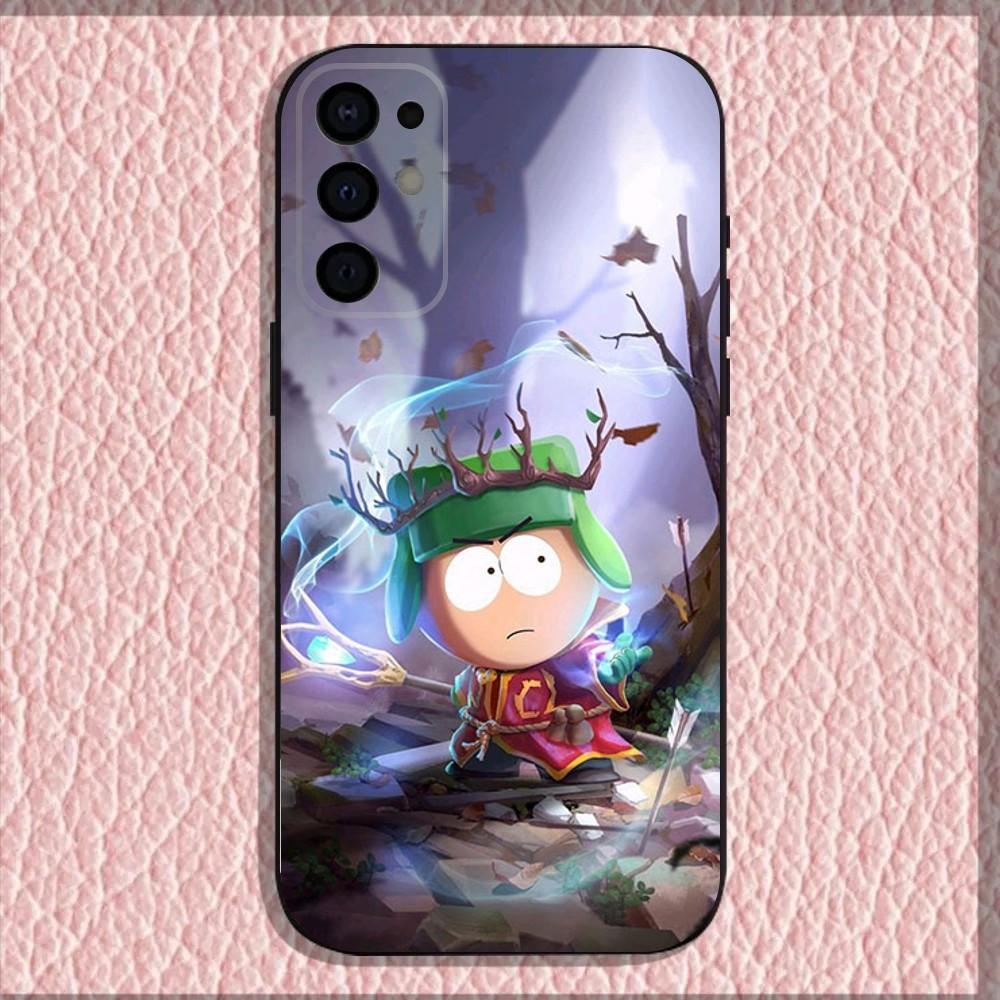 

Cartoon Funny S-South-P-Park Phone Case For Samsung S25,S24,S21,S22,S23,S30,Ultra,S20,Plus,Fe,Lite,Note,10,9,5G Black Cover Samsung S235G