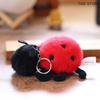1Pcs Small Insect Plush Cute Snail Bee Keychain Toy Doll Creative Stuffed Doll Bag Pendant Keyring Birthday Gift