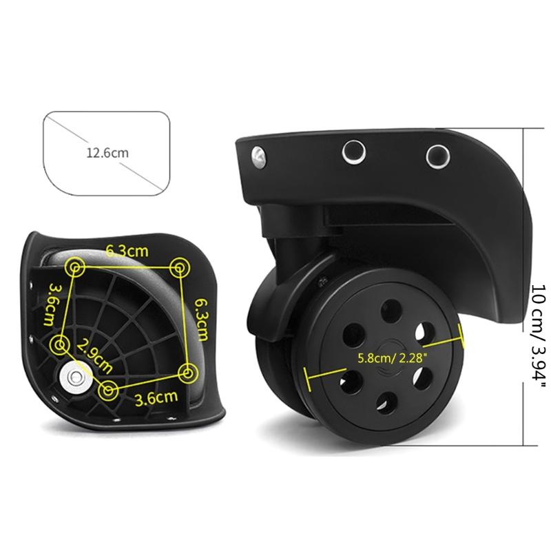 Zamienne Kółka do Bagażu Przenośne Kółka do Walizki Kółka Obrotowe do Bagażu Kółko do Walizki na Kółkach do Naprawy