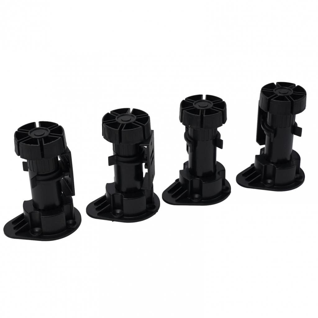 Cabinet Legs Plinth Feet Set of 4 Adjustable for Easy Furniture Leveling