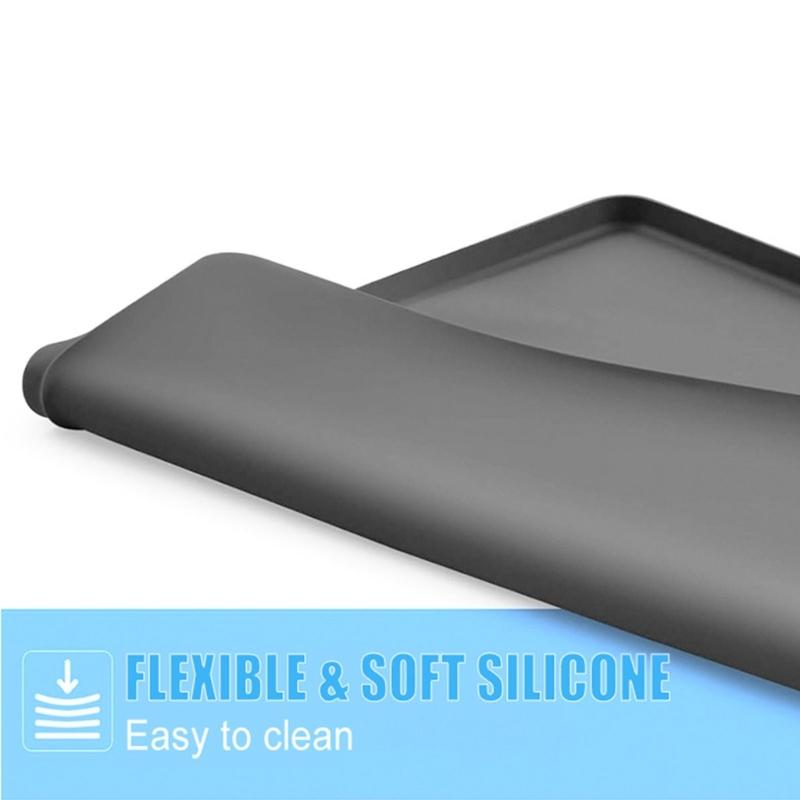 Waterproof Anti Slip Bath Mat for Toilet Chair Floor Protections Durable Silicone Easy to Clean and Move