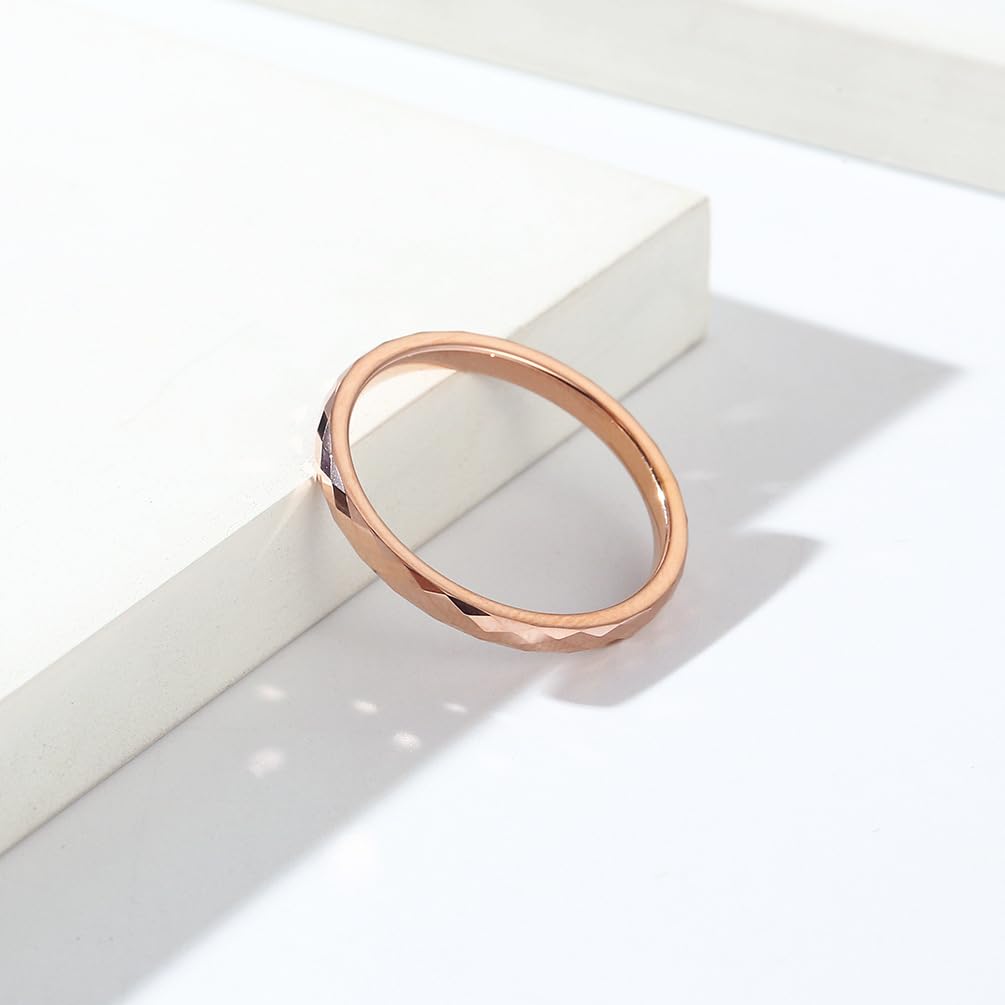Smykker enkel wolframring størrelse 2mm lillefinger speil matt ring valgt av forlovede [Rockyu] merke, ring, herre, dame, sølv, 10, diamantformet,