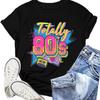 80er Jahre Hemd für Damen Retro Vintage 80er Jahre Party T-Shirt 80er Jahre Kassette T-Shirt
