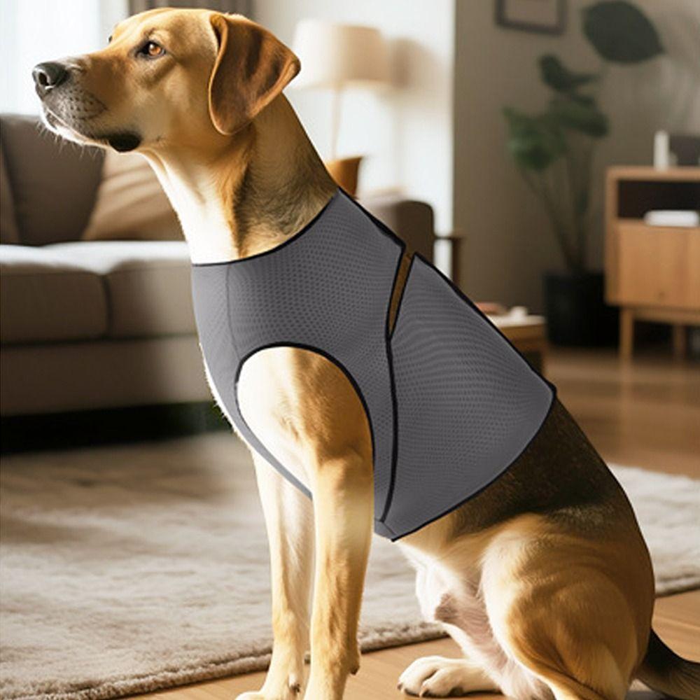 Breathable Dog Anxiety Vest Adjustable Dog Chest Back Clothing Pet Calming Shirt  Travel
