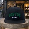Boston Est Płaskie Rondo Czapka Baseballowa Unisex Trwała Styl Uliczny Regulowany Kapelusz