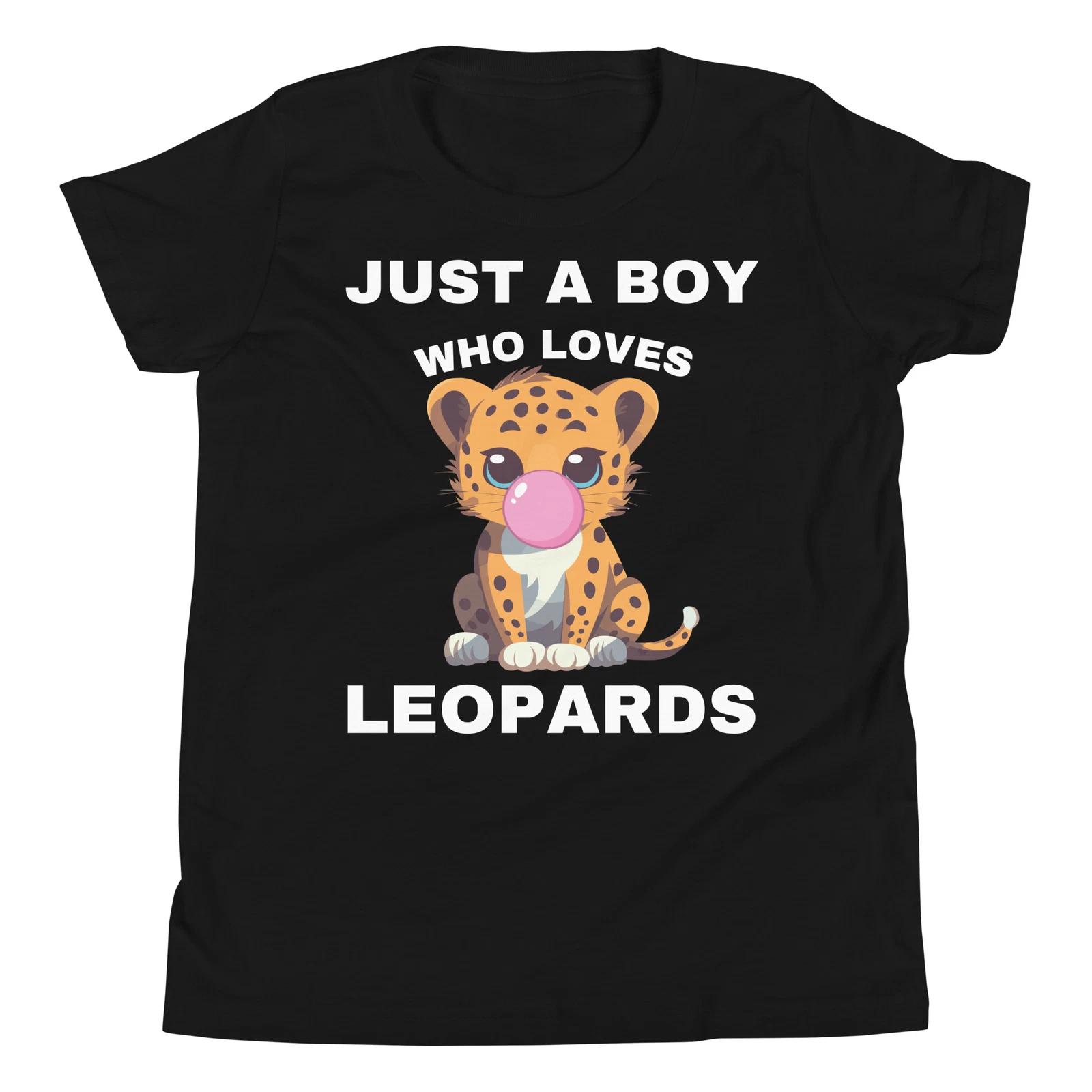 

Just A Boy Who Loves Leopards Baby Leopard Blowing a Bubble Youth T-Shirt 120