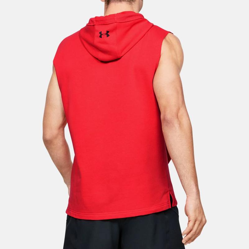 Under Armour Training Sports Hooded T-Shirt Men Tops Red 1352693-608