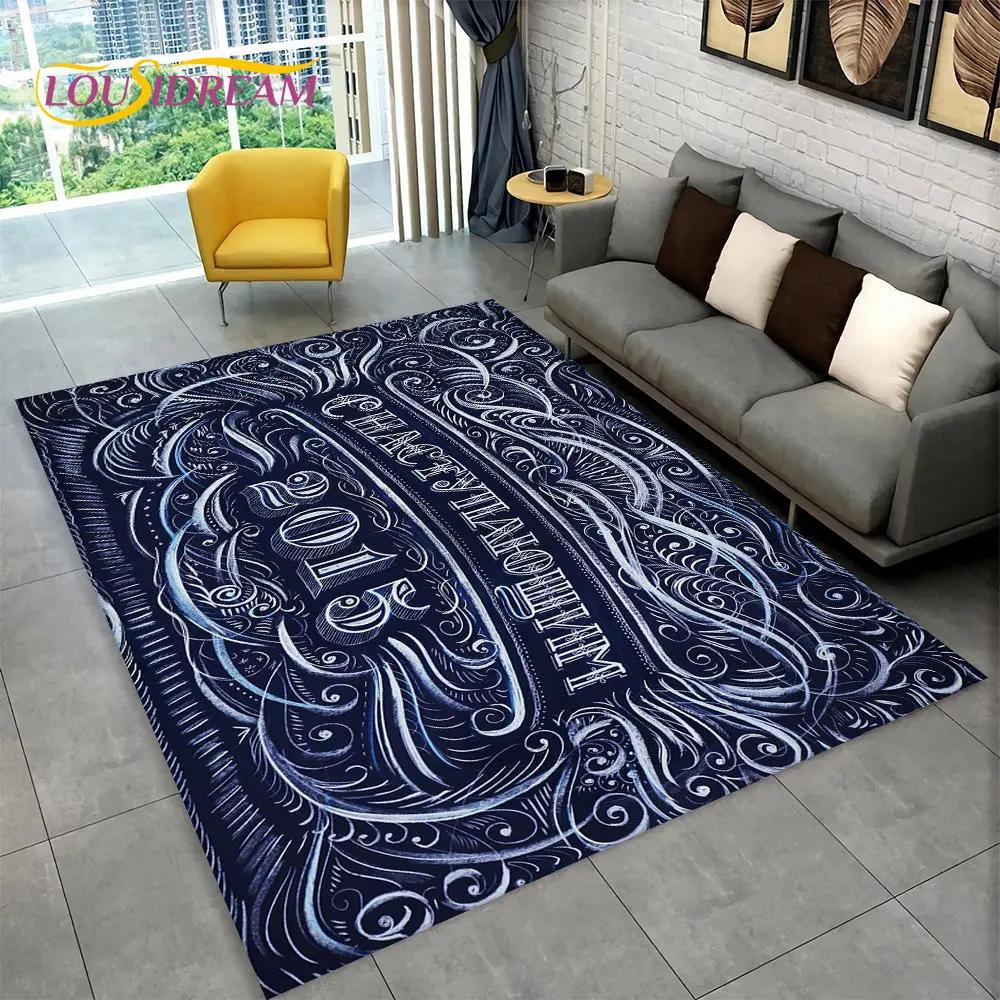 Ouija Tarot sorcellerie gothique tapis, tapis pour salon chambre canapé paillasson décoration, enfants jouent tapis de sol antidérapant