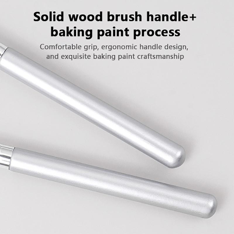 1 bucată pensulă pentru fard de obraz Instrument portabil de machiaj color din fibre naturale, prietenos cu pielea, non-iritant, machiaj multifuncțional