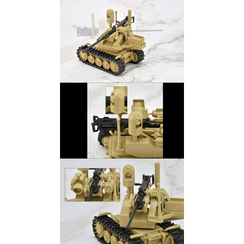 Tomytec Little Armory LD049 UGV Armed Robot System 2: Caliber Carrier 1/12 Scale Pre-painted PS Assembly Kit (Product Number: 329985)