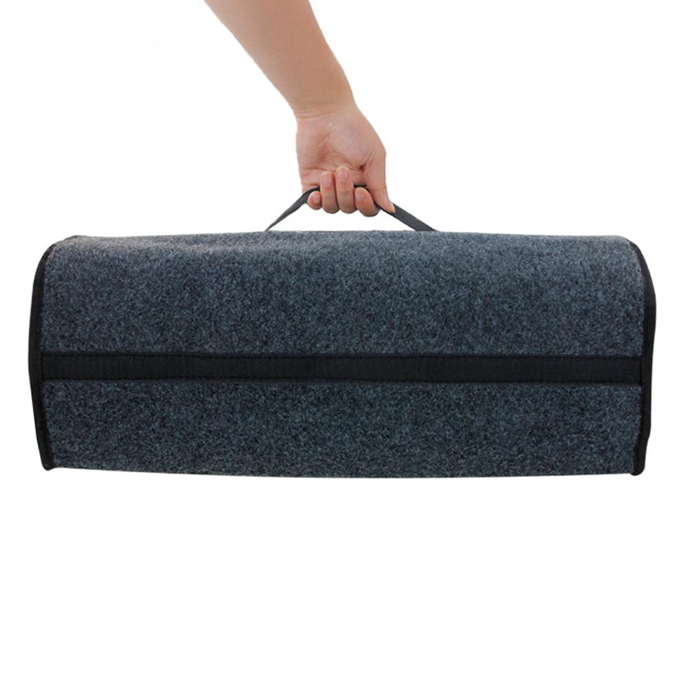 Organizer do bagażnika samochodu miękki filcowy schowek duży przedział antypoślizgowy do przechowywania butów organizer torba na narzędzia torba do przechowywania samochodu